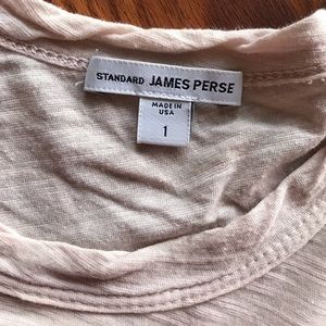 James Perse Sheer Slub Crew Neck Tee